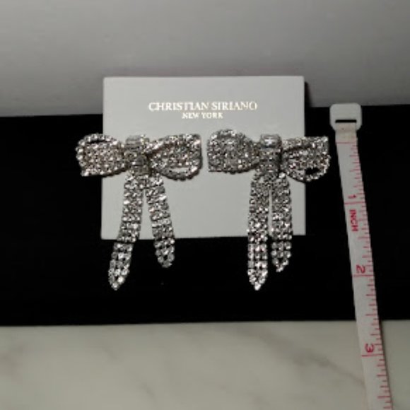 Christian Siriano Bow Earrings - Picture 1 of 2